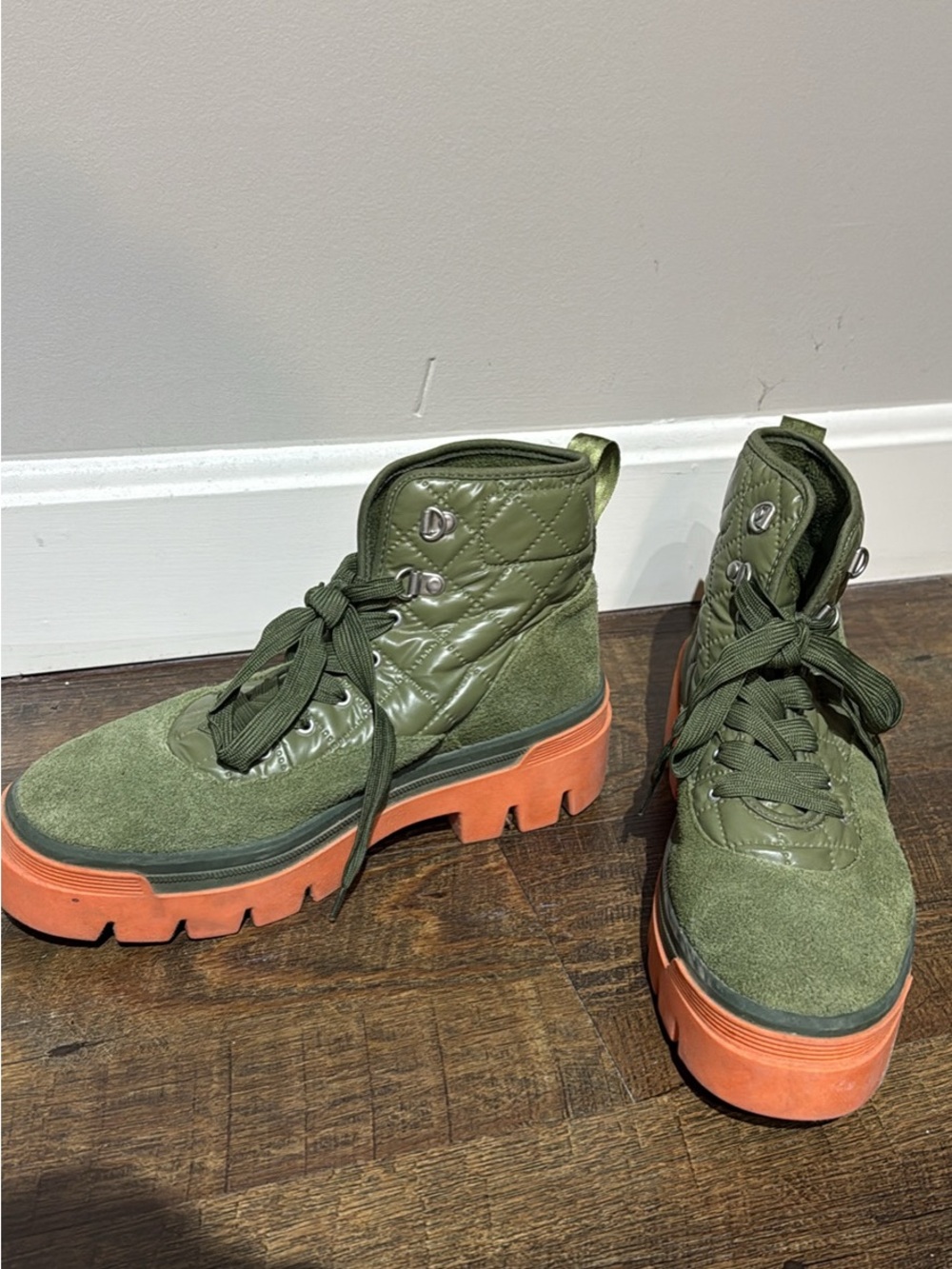Women’s Keds quilted combat boots